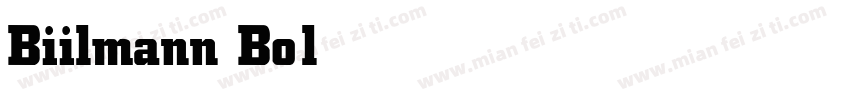 Biilmann Bold字体转换